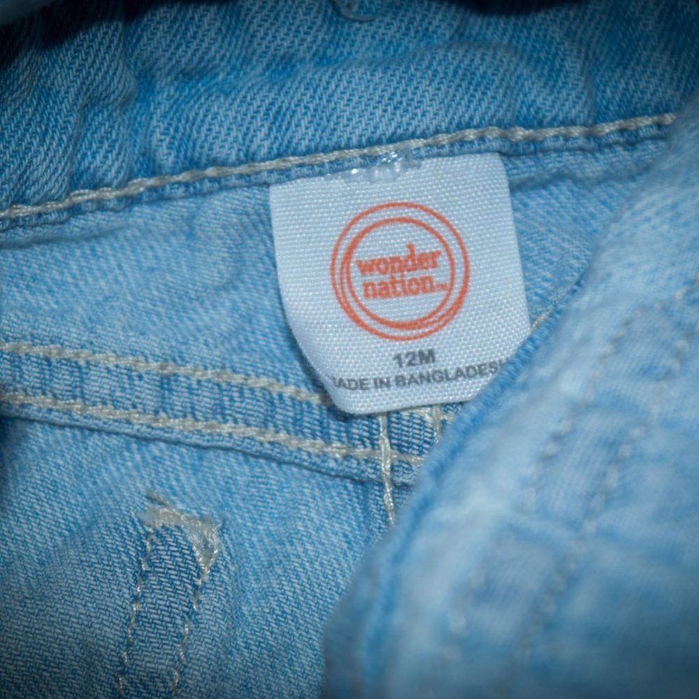 Wonder Nation Denim overalls 18 months - Picture 2 of 2